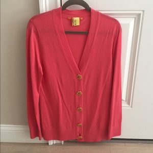 Pink Tori Burch Cardigan